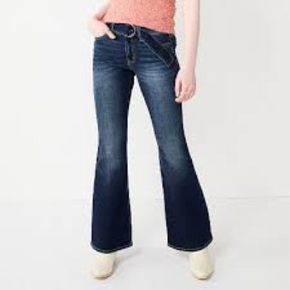 SO Dark Blue Flare Jeans